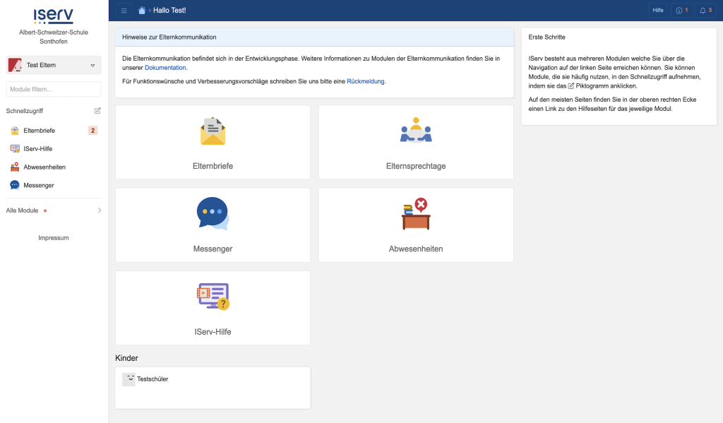 IServ Elternmodul